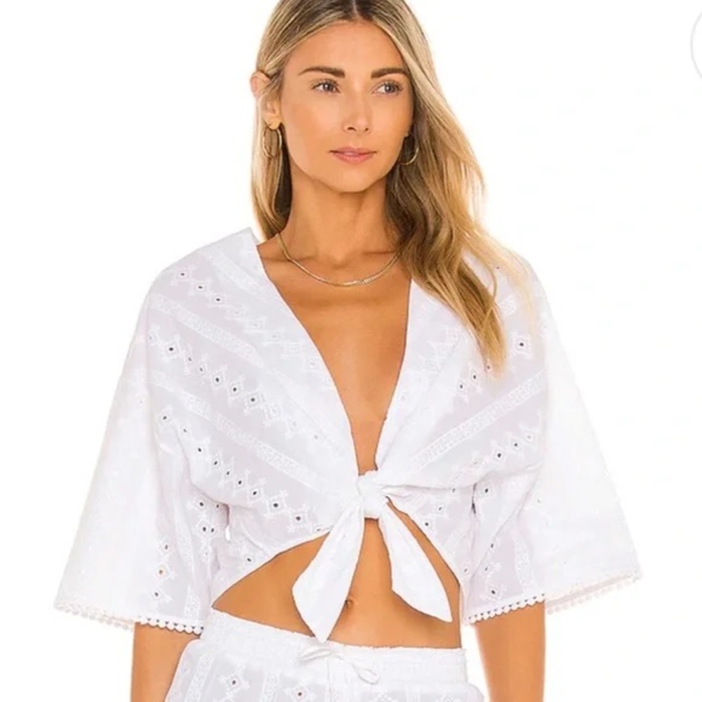 PQ swim eyelet top
